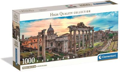 Clementoni puzzle crépuscule sur l'empire éternel - puzzle 1000 pièces - puzzle de collection de haute qualité - panorama - puzzles pour adultes