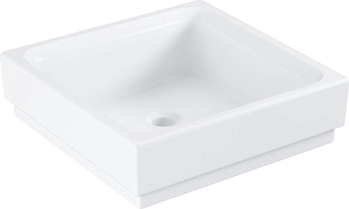 Lavabo Grohe cube en céramique 40 - céramique - 40 x 40 cm - revêtement antibactérien - blanc