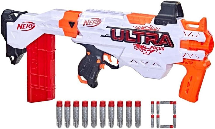 Nerf ultra focus blaster - blaster semi-automatique avec chargeur amovible