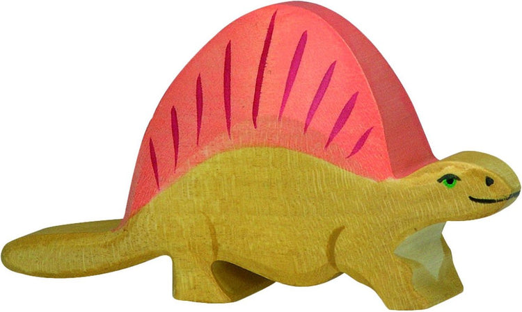 Dinosaures Holztiger - dimétrodon - 11x2x7cm - figurine en bois - fait main
