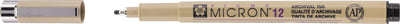 Stylo Sakura pigma micron 12 noir