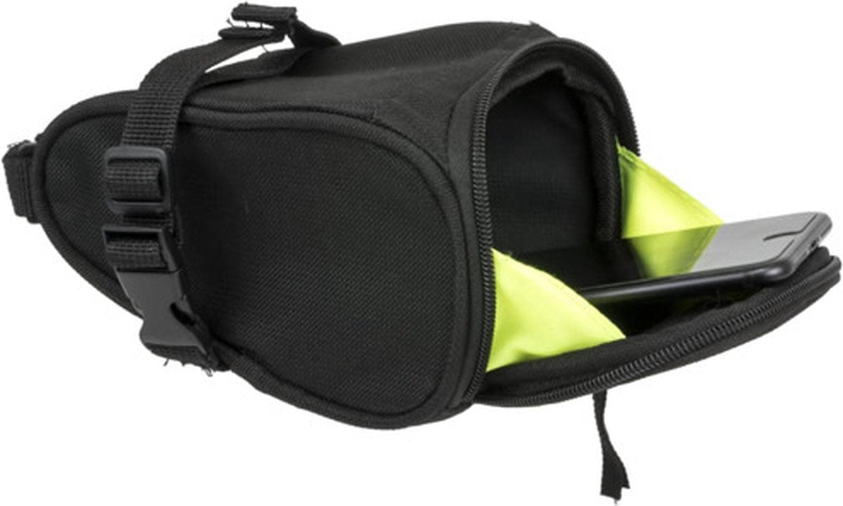 Willex - sacoche de selle 1200 l - noir - 1,8 litre - réfléchissante