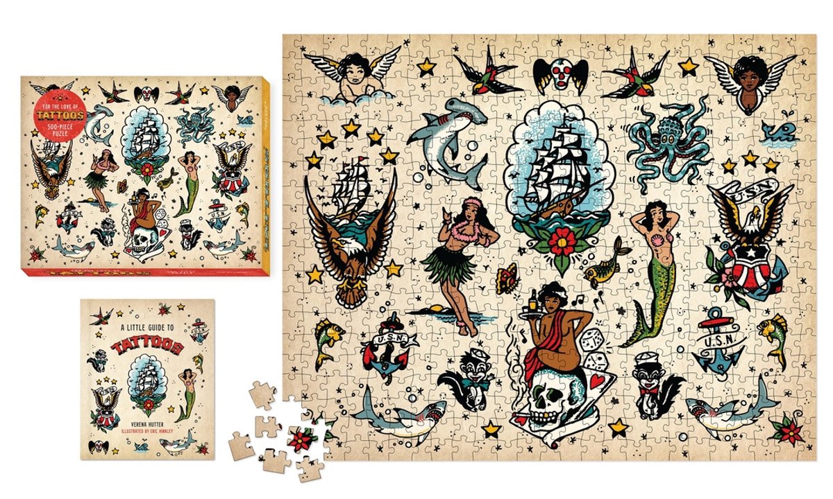 Puzzle 500 pièces Pour l'amour des tatouages