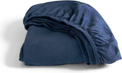 Cendrillon - drap-housse (jusqu'à 25 cm) - jersey - 80x200 cm - bleu