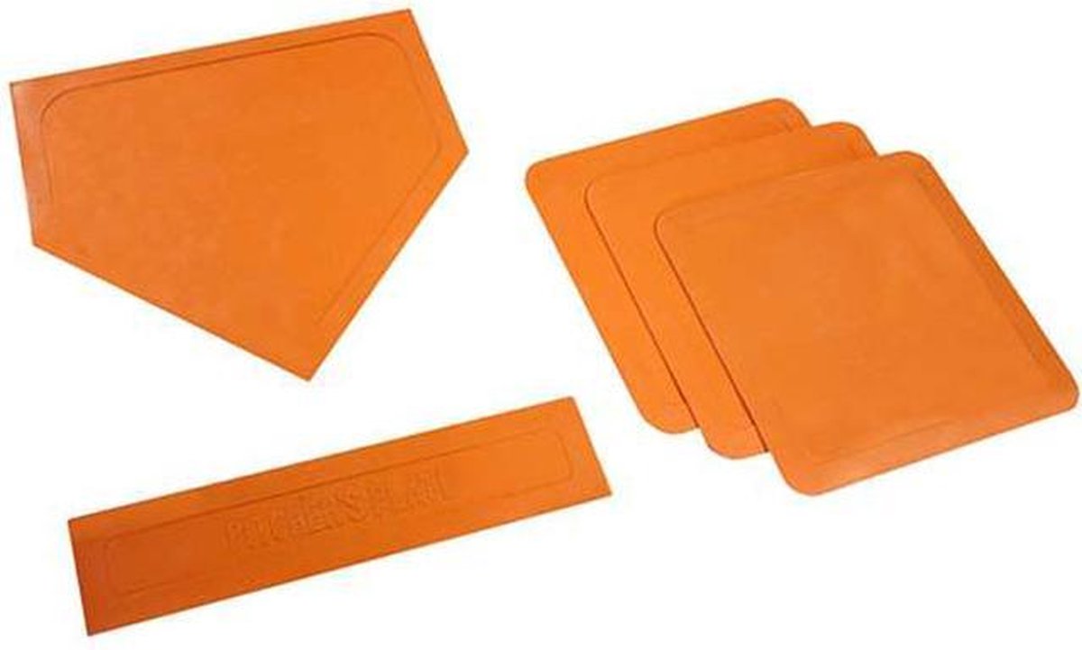 Bases de baseball sans marque et sans marque | jeter l’ensemble de base | orange