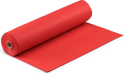 Vaessen creative feutre en rouleau - rouge vif - 1 mm - 45 cm x 5 m