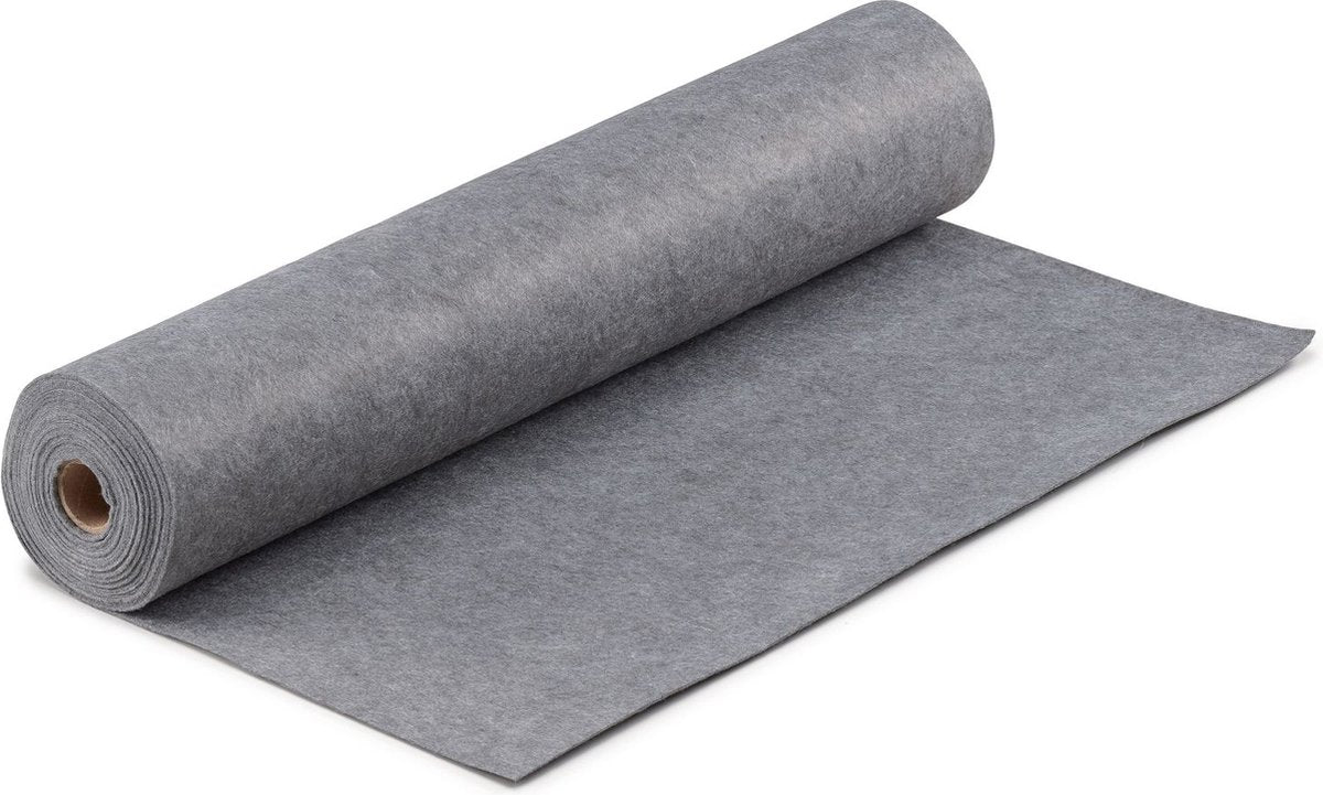 Vaessen creative feutre en rouleau - gris - 1 mm - 45 cm x 5 m
