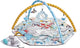 Kinderkraft smartplay sea - tapis de jeu - arches de jeu - 5 jouets amovibles