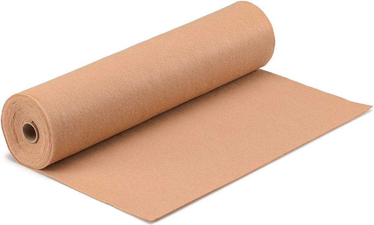 Vaessen creative feutre en rouleau - marron clair - 1 mm - 45 cm x 5 m