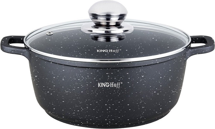 Kinghoff 1596 - poêle à frire - avec bouton arôme - 26 cm - 5,6 litres
