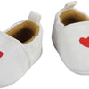 Pantoffel d'Heless Doll avec cœur, 38-45 cm