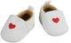 Pantoffel d'Heless Doll avec cœur, 38-45 cm