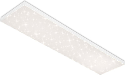 Briloner - Plafonnier LED - Plafonnier à intensité variable - avec bord lumineux - Décoration étoile - incl. télécommande - contrôle de la température de couleur, 38 watts - 3 800 lumens - blanc