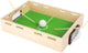 Match de football de la vessie en bois à pied