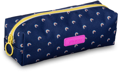 Lannoo graphiques - pochette à salade en papier carré 21cm bleu arc-en-ciel
