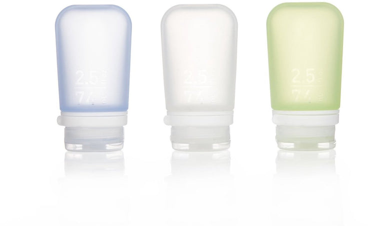 Human Gear - gotoob+ 3-pack medium - bouteille de voyage - bouteille - étanche - léger - 74 ml - bleu vert clair
