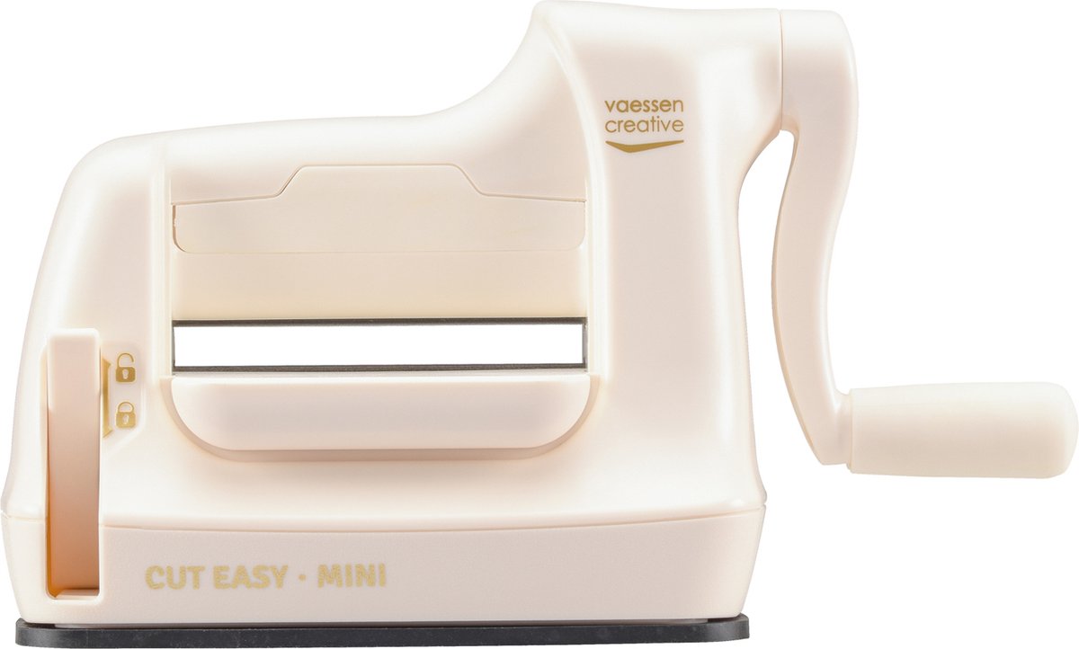 Vaessen creative • cut easy mini machine de découpe et de gaufrage ivoire