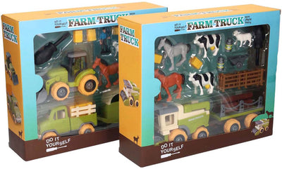 Jeu de ferme avec tracteur