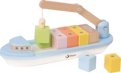 Boot de bloc en bois mondial classique avec robinet, 13dlg.