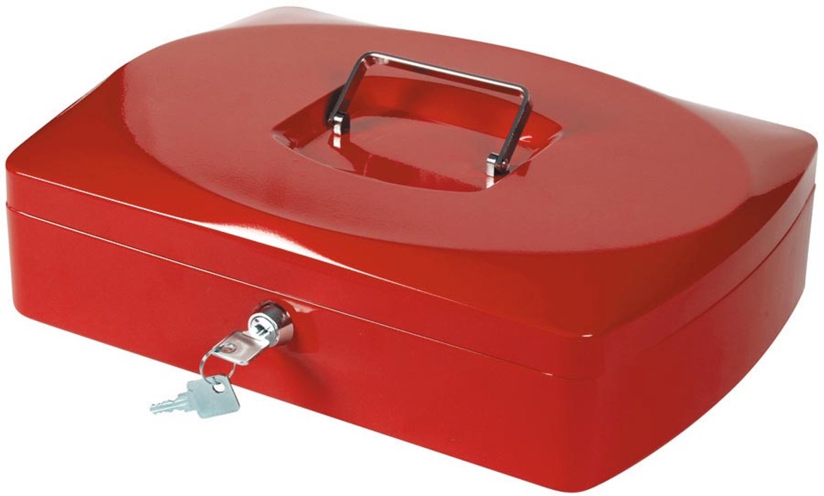 Mallette de caisse Q-connect | 325x235x85mm | rouge