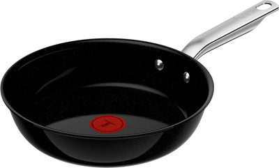 Tefal experience ceram - poêle en céramique - ø24 cm - noyau fusion - sans pfas - convient pour induction - convient pour une utilisation avec des spatules métalliques
