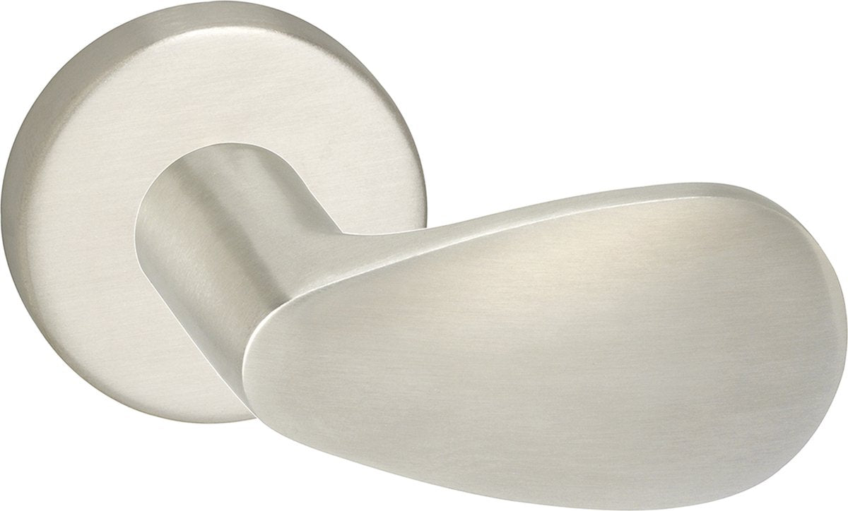Poignée de porte Impresso - derby - pour l'intérieur - ronde - acier inoxydable - 2 pièces