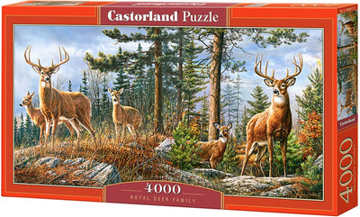 Famille de cerfs royaux de Castorland – puzzle – 4 000 pièces – finition satinée – ajustement parfait – qualité européenne