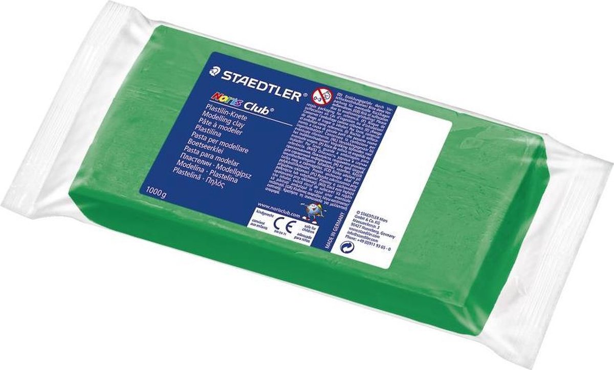 Staedtler pâte à modeler noris - bloc 1 kg vert