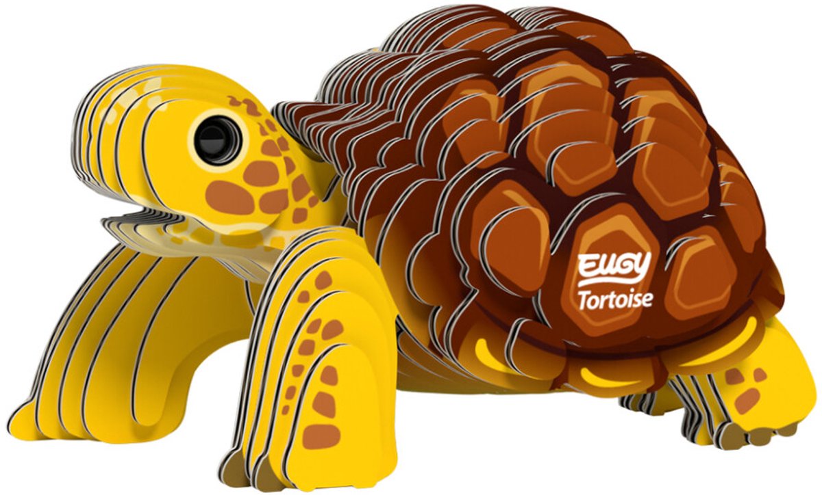 Puzzle 3D Eugy - tortue - animaux sauvages - durable - collectionnez-les tous - 6 ans