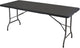 Table pavillon Eurotrail design rotin - noir