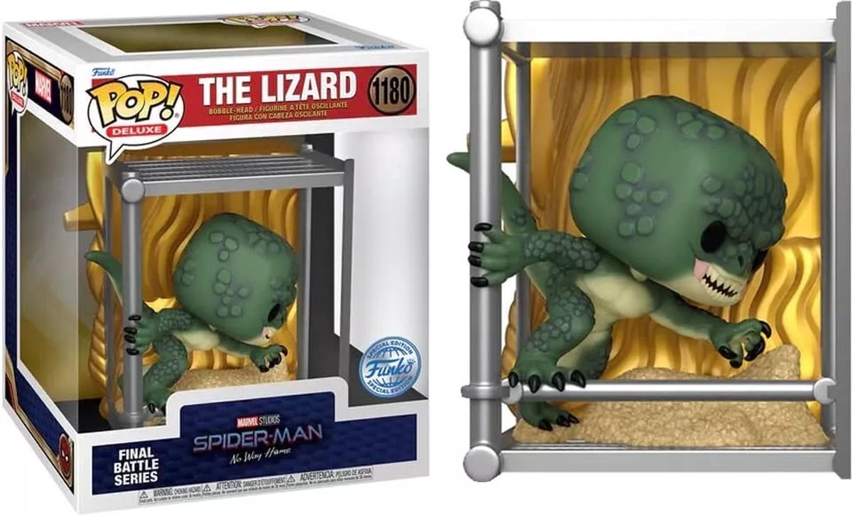 Funko-pop ! Marvel Studios : Spider-Man No Way Home - Le Lézard #1180 Série de bataille finale [targetcon