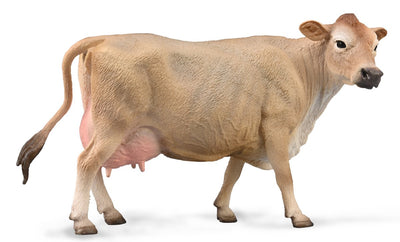 Figurine Collecta - vache jersey - (l) - animaux de la ferme - peint à la main - miniature