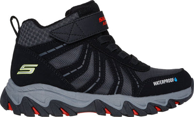 Skechers robuste ranger - bottes de randonnée pour garçons storm trail - noir rouge jaune