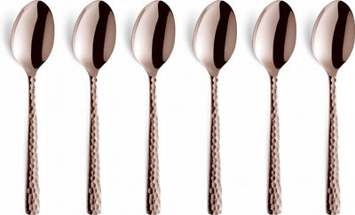 Amefa felicity - champagne rosé - 6 cuillères à café - 6 cuillères à café - passe au lave-vaisselle