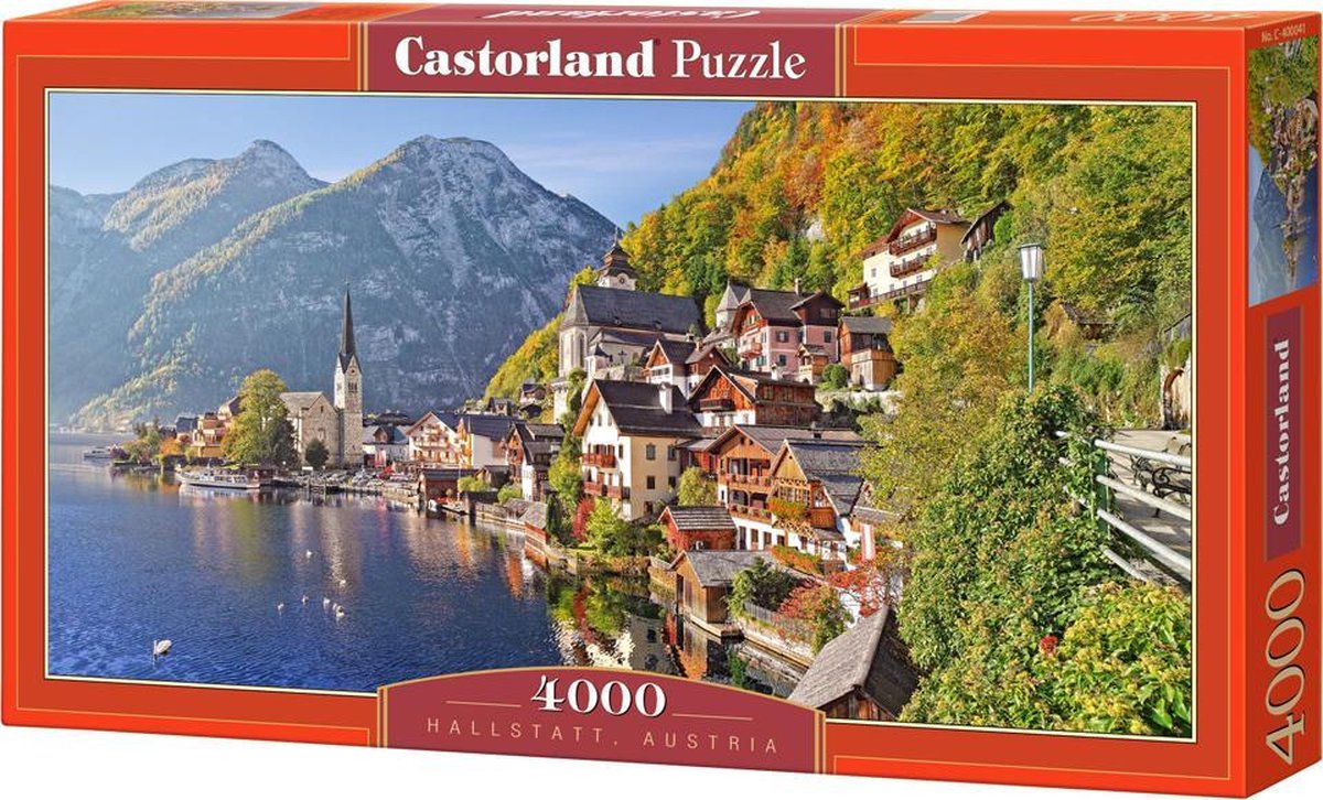 Castorland hallstatt, autriche – puzzle – 4 000 pièces – finition satinée – ajustement parfait – qualité européenne