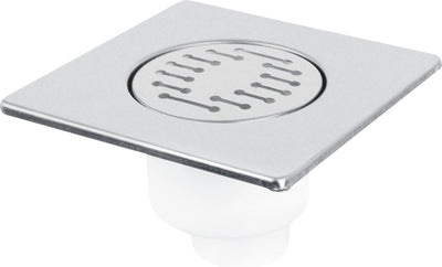 Differnz basic - caniveau de douche sortie inférieure - mat - 15 x 15 cm