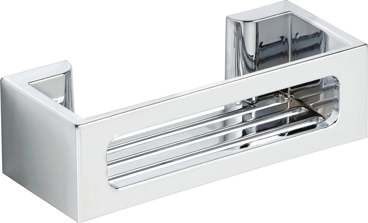 Wenko turbo-loc bralia support mural chrome 30x9cm - support de douche - panier de douche - montage sans perçage - autocollant