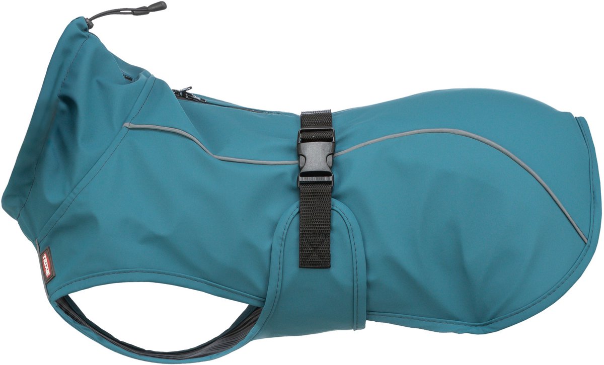 Imperméable pour chien Trixie - imperméable, réflecteurs, réglable - dos 50 cm, ventre 48-66 cm