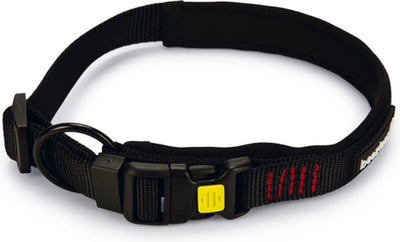 Beeztees collier pour chien parinca nylon - noir 45-50 cm x 25 mm