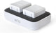 Chargeur de batterie double Arlo (blanc) - chargeur de batterie double - accessoire certifié - chargeur de batterie pour caméras - 2 batteries - compatible avec les caméras de sécurité ultra 2, ultra, pro 5, pro 4, pro 3 - vma5400c-100eus