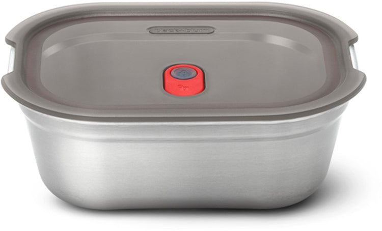 Black blum black+blum boîte alimentaire en acier petite - préparation repas - 173x127x65mm - gris rouge
