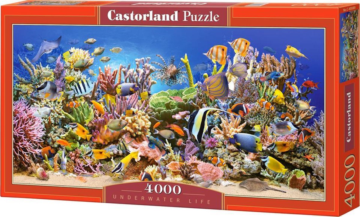 Castorland vie sous-marine – puzzle – 4 000 pièces – finition satinée – ajustement parfait – qualité européenne