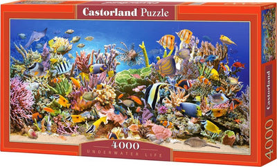 Castorland vie sous-marine – puzzle – 4 000 pièces – finition satinée – ajustement parfait – qualité européenne