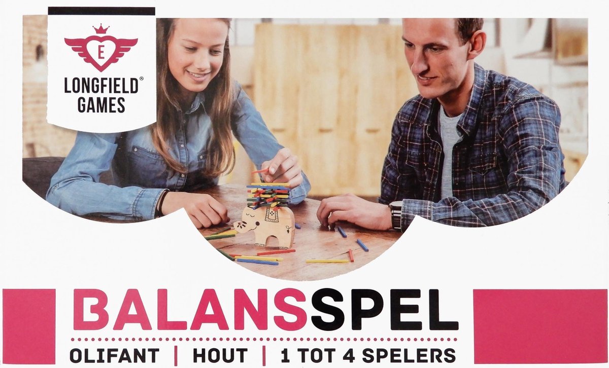 Jeu d’équilibre en bois éléphant