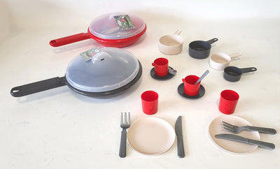 Ecoiffier 100% de chef et couverts dans Pan, 19dlg.