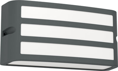 Applique d'extérieur Eglo camarda - e27 - 22 cm - anthracite et blanc