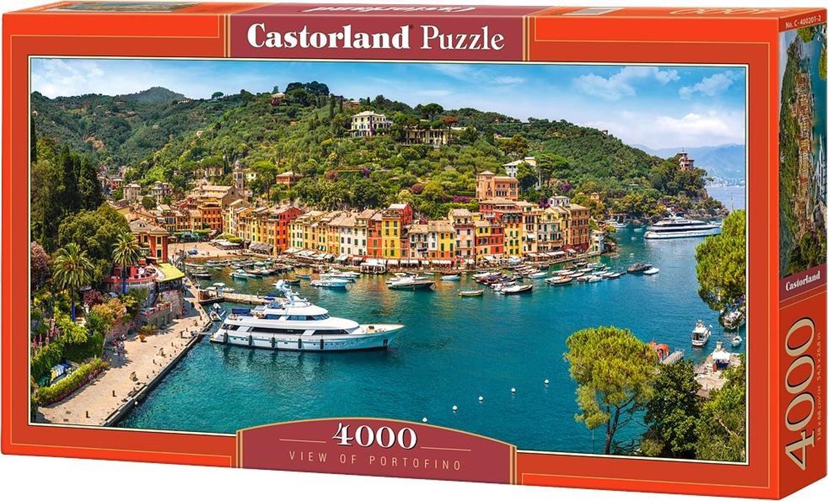 Castorland Vue de Portofino – Puzzle – 4 000 pièces – Finition satinée – Ajustement parfait – Qualité européenne