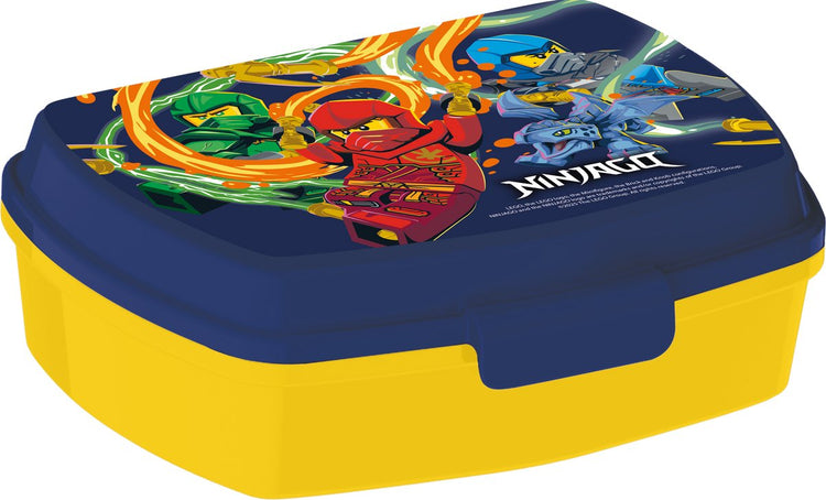 Stor Boîte à lunch Lego Ninjago – boîte à lunch compacte pour enfants à partir de 4 ans – hermétique – sans BPA – bleu foncé