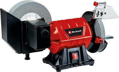 Rectifieuse électrique à sec et humide Einhell tc-wd 200 150 - 250 w - pour le traitement humide et sec des matériaux - construction métallique compacte - incl. meule humide et sèche