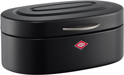 Boîte à pain à un seul ventre Wesco | 8,5 litres | métal - noir mat | boîte de rangement du pain